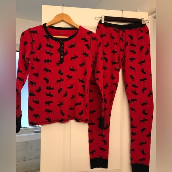 Hatley moose thermal PJs XS fits Kids XL - Picture 1 of 6